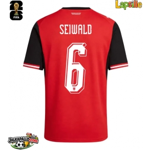 Itävalta Nicolas Seiwald #6 Kotipaita Lapsille MM-kisat 2026 Lyhythihainen (+ shortsit)
